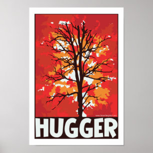 Poster Hugger d'arbre