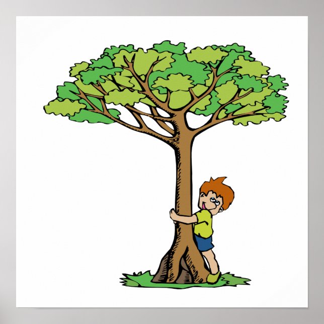 Poster Hugger d'arbre (Devant)