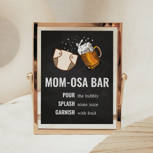 Poster Huggies et chuggies Baby shower Maman Osa Bar