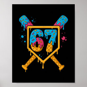 Poster Hugvyn 67 Vendre Crème Glacée Drip Six Sept Genz A