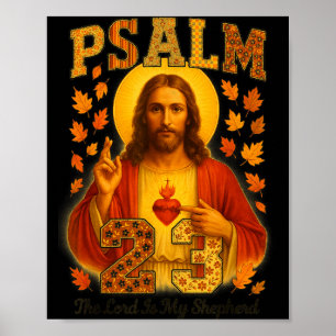 Poster Hugvyn Psaume 23 Le Seigneur Est Mon Berger Foi Au