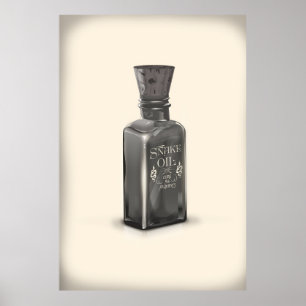 Poster Huile de serpent "Cure All Ailments" Bouteille pos