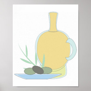 Poster Huile d'olive