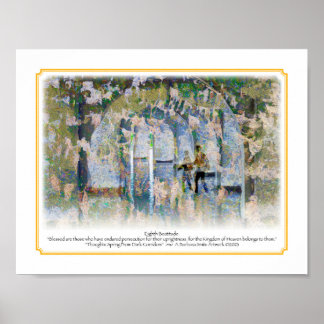 Poster Huitième taille de béatitude 8,5x11