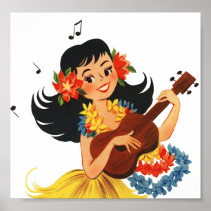 Poster Hula Hula Girl