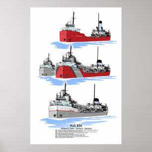 Poster Hull de cargo des Grands Lacs 804