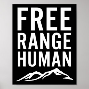 Poster Humain en liberté Randonnée Camping Escalade