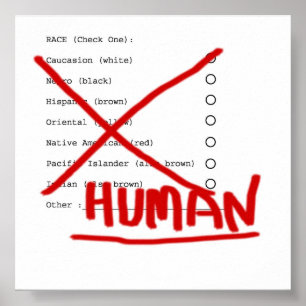 POSTER HUMAN RACE