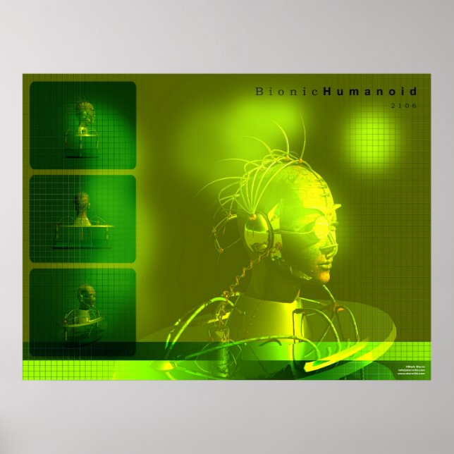 Poster Humanoïde bionique (Devant)