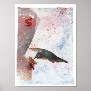 Poster Humming Bird Art numérique