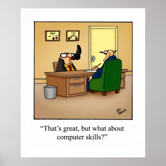 Poster humoristique du bureau d'affaires amusant (Devant)
