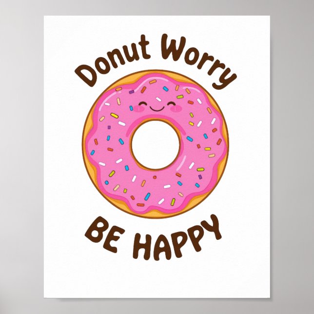 Poster Humour alimentaire positif et sucré (Devant)