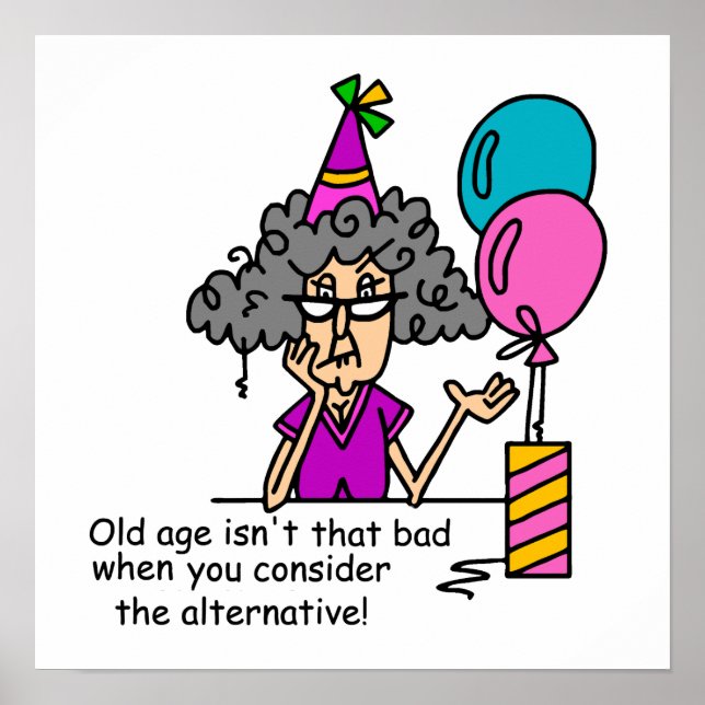 Poster Humour alternatif d'anniversaire (Devant)