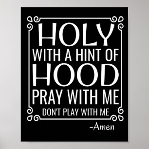 Poster Humour chrétien Saint et Hood