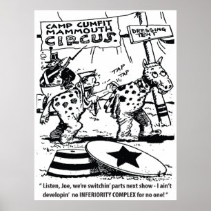 Poster Humour Cirque, Pas De Complexe D'Infériorité, Drôl
