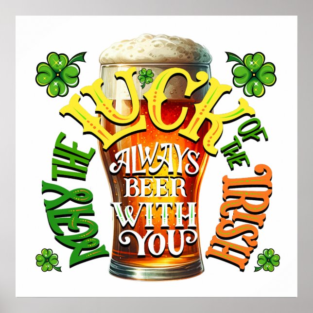 Poster Humour de bière irlandais (Devant)