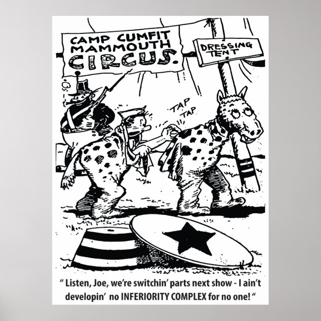 Poster Humour de cirque, pas de complexe d'infériorité, d (Devant)