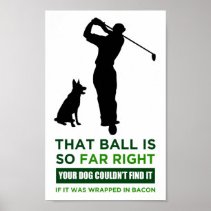 Poster Humour de golf
