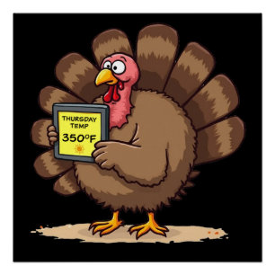 Poster Humour de Thanksgiving Blague de dinde drôle