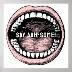 Poster Humour dentaire dentiste