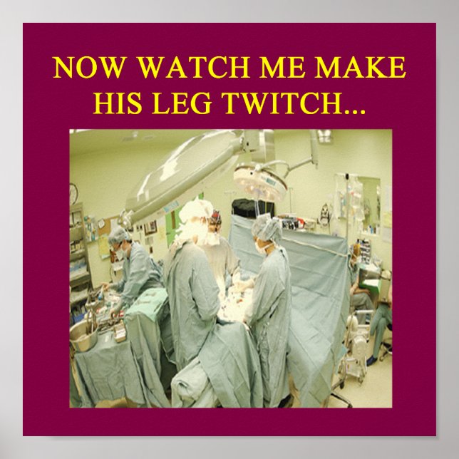Poster humour docteur drôle (Devant)