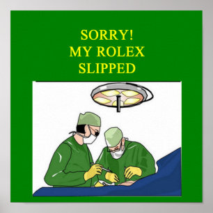 Poster humour drôle de docteur