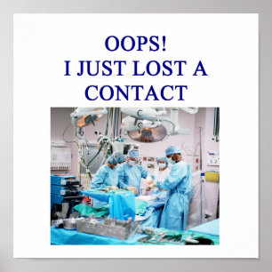 Poster humour drôle de docteur