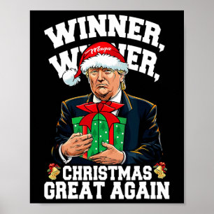 Poster Humour Drôle Trump gagnant Noël Grand Ag