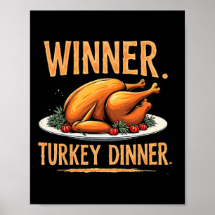 Poster Humour Drôle Turquie gagnante Turquie Dîner Tha