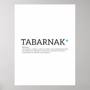 Poster Humour Français Juron Joual Tabanak Québec