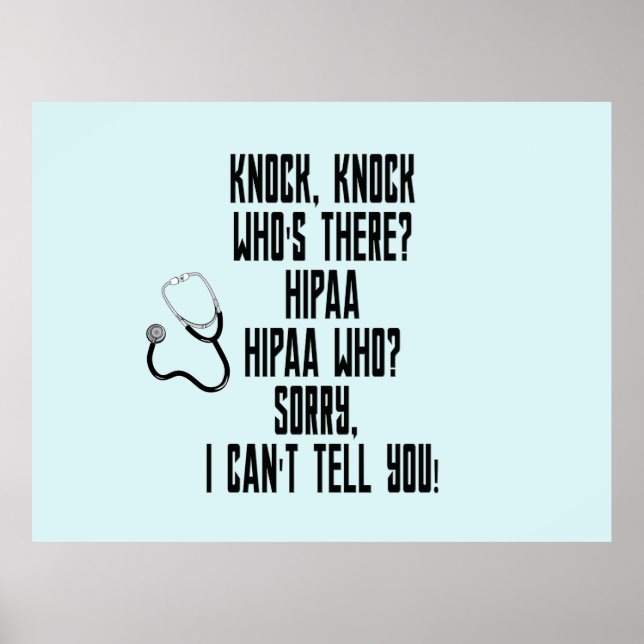 POSTER HUMOUR HIPAA (Devant)