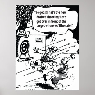 Poster Humour Militaire, Endroit Sûr, Drôle Vintage