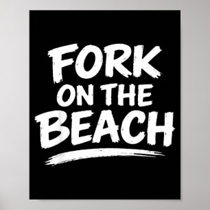 Poster Humour sarcastique de gag drôle de blague de plage