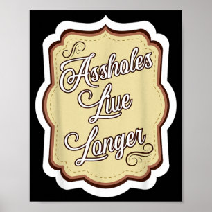 Poster Humour sarcastique drôle citation sarcasme trous e