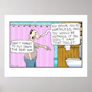 Poster Humour toilette