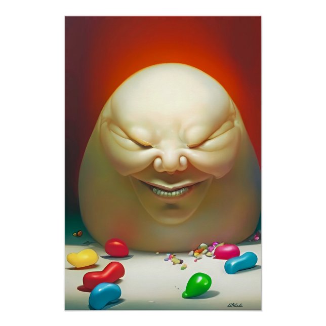 Poster Humpty Dumpty Had a Great Jelly Bean Collection (Devant)