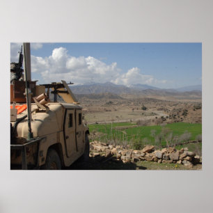 Poster Humvee en Afghanistan