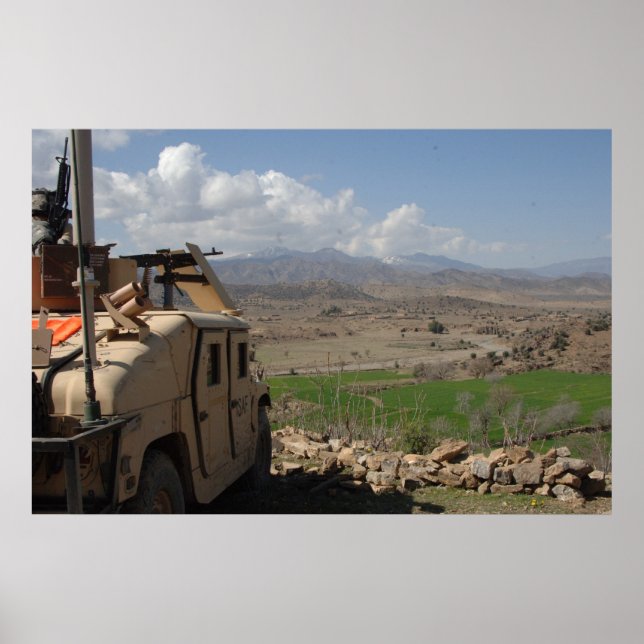 Poster Humvee en Afghanistan (Devant)