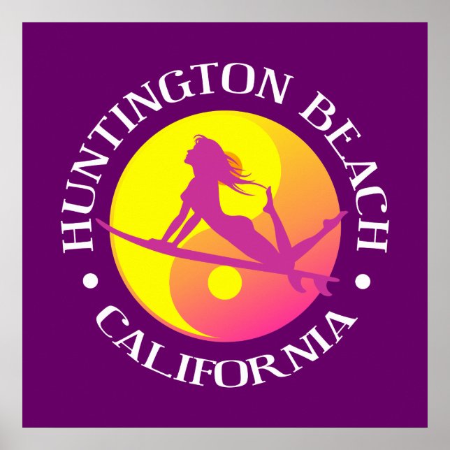 Poster Huntington Beach (Devant)