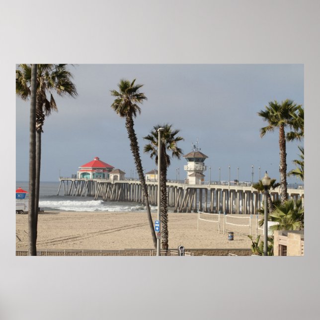 POSTER HUNTINGTON BEACH PIER (Devant)