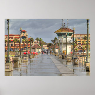 Poster Huntington Beach Pier Californie