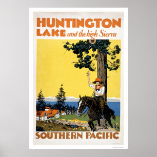 Poster Huntington Lake et Sierras
