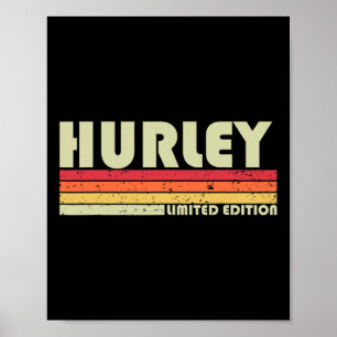 Poster Hurley Surnom Fun Retro Vintage 80s 90s Anniversai