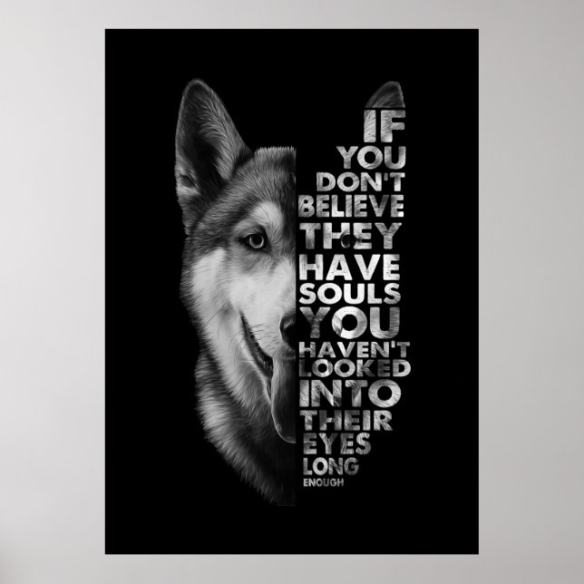 Poster Husky If You Don't (Devant)