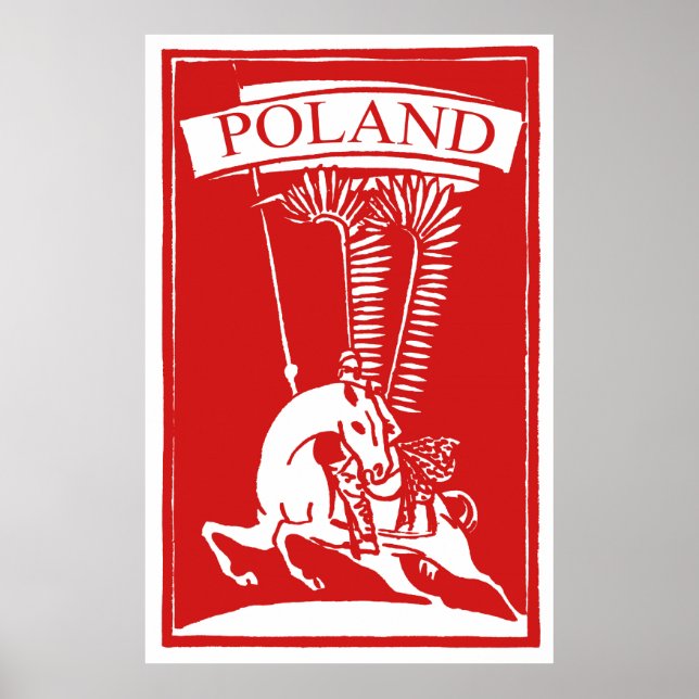 Poster Hussar à ailes polonaises vintages (Devant)