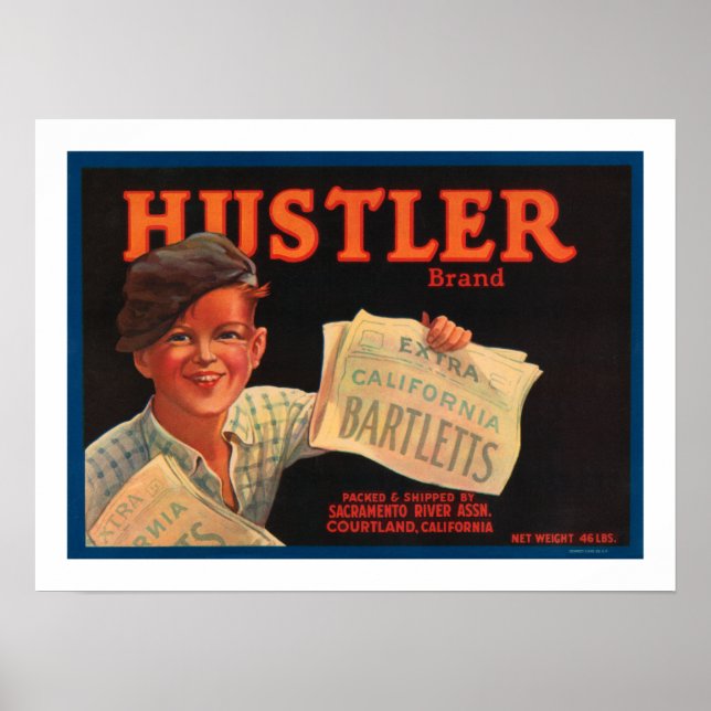 Poster Hustler Brand Barletts (Devant)