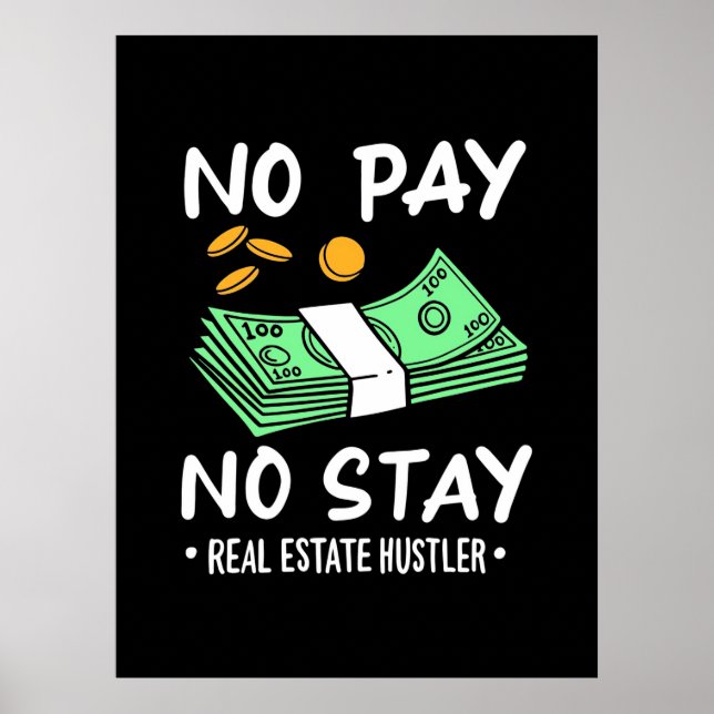 Poster Hustler immobilier (Devant)