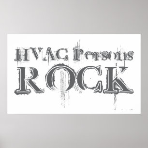 Poster HVAC Persons Rock