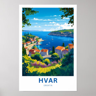 Poster Hvar Croatia Imprimer