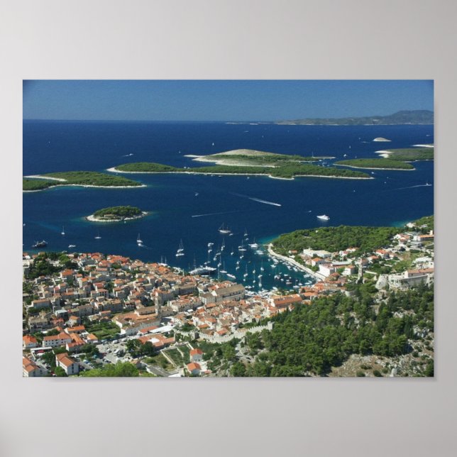 Poster Hvar Pakleni otoci Hrvatska (Devant)